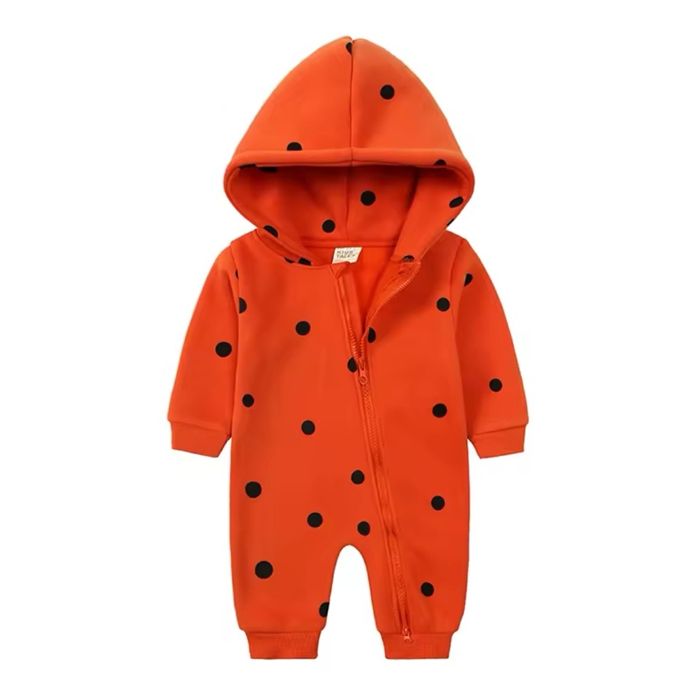 Orange Polka Dot Kids Tales Sweater One Piece in size 12 months